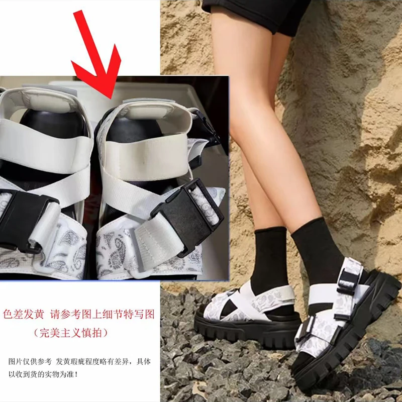 （直播）中国李宁系列夏季百搭厚底潮流户外休闲沙滩鞋女AZGS016