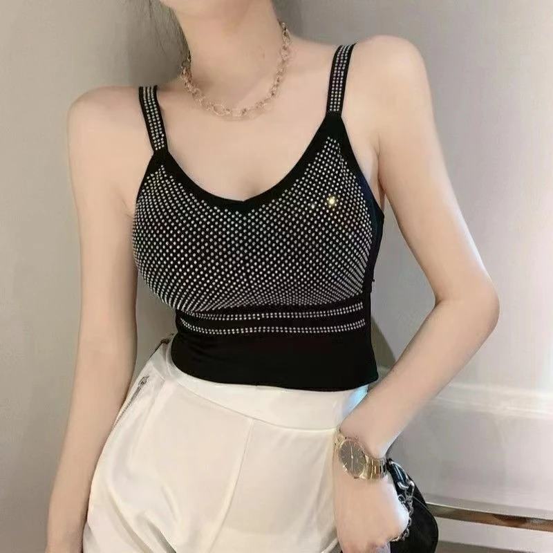 【浩婷雪娟】满天星美背上衣时尚洋气性感吊带服装新款高档2025