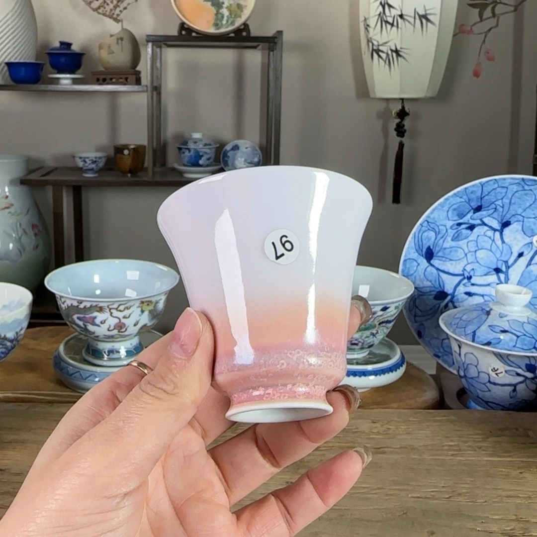 杯景德镇陶瓷柴烧多人