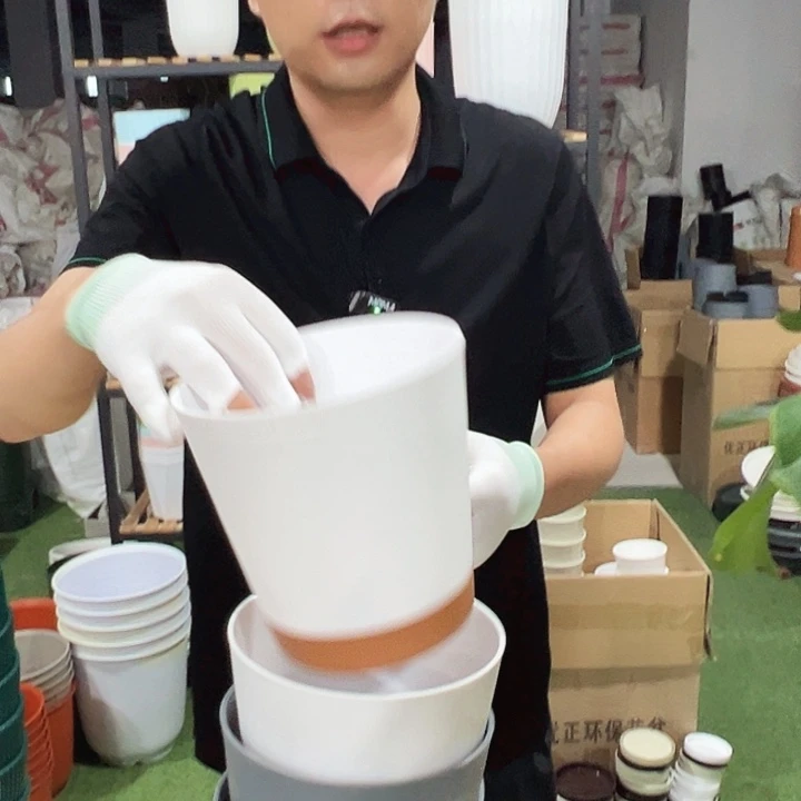 圆直一体X165口16.5高16.5混色带托4只