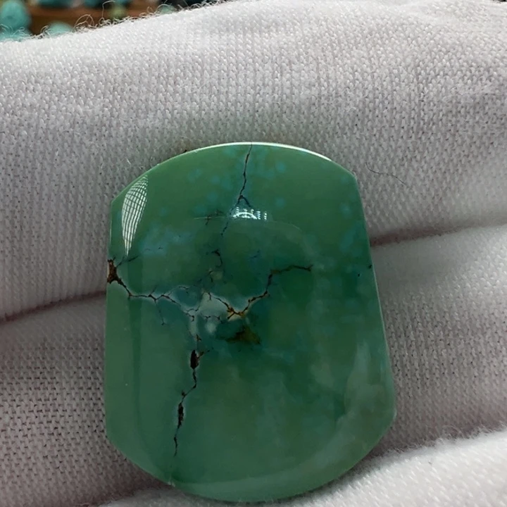 绿松石未镶嵌无事牌17mm