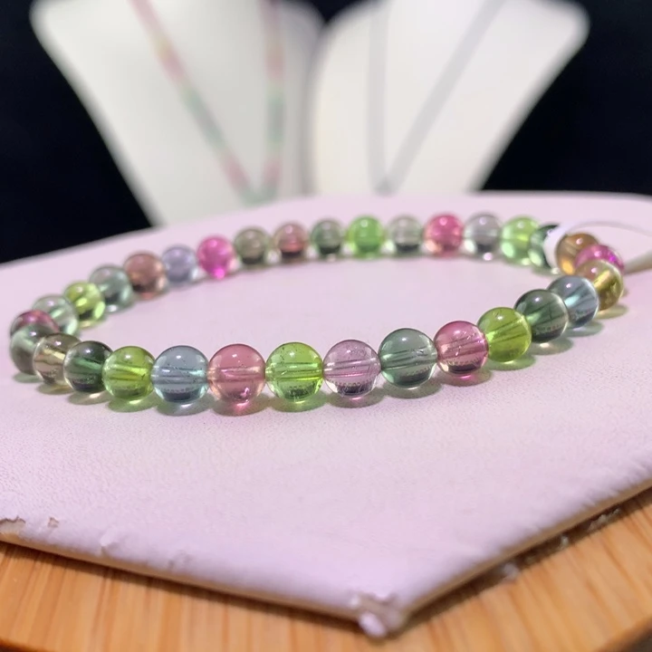 双色碧玺手链未镶嵌