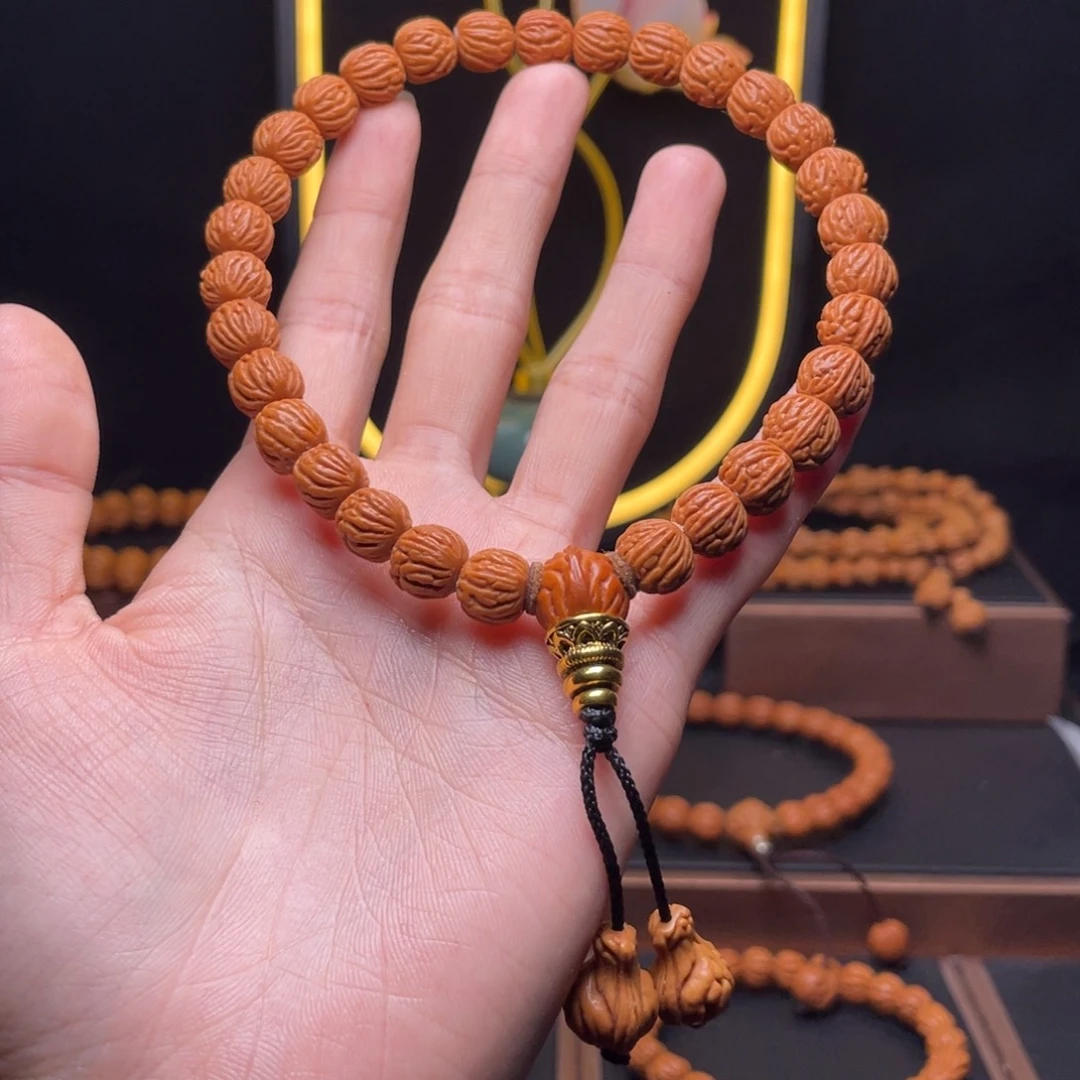 ****.桃核手串龙纹桃核黑龙