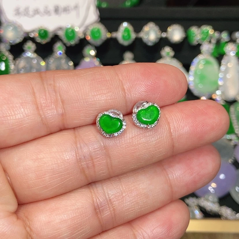 【闪购商品】未镶嵌翡翠耳饰天然翡翠