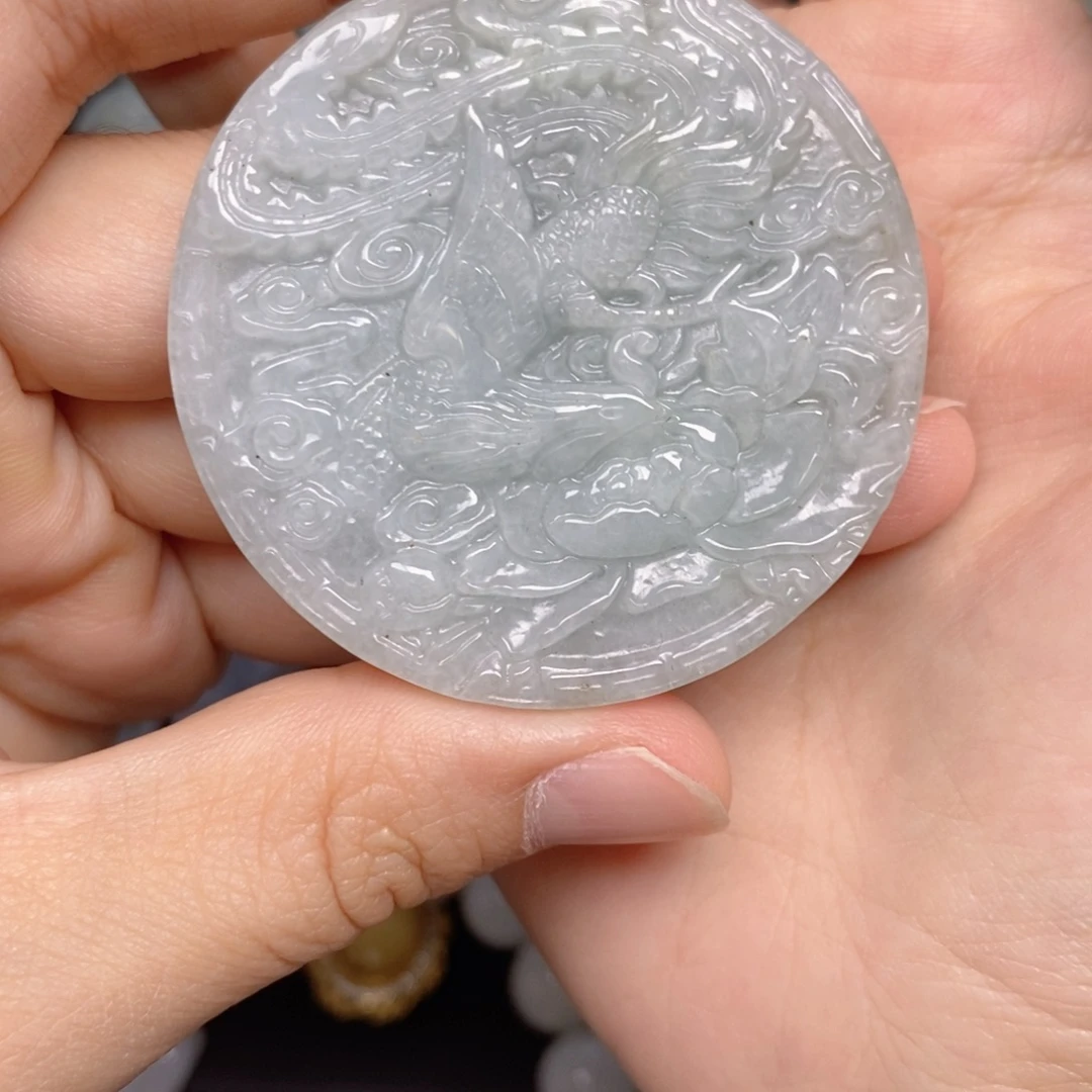 颈饰未镶嵌翡翠龙凤