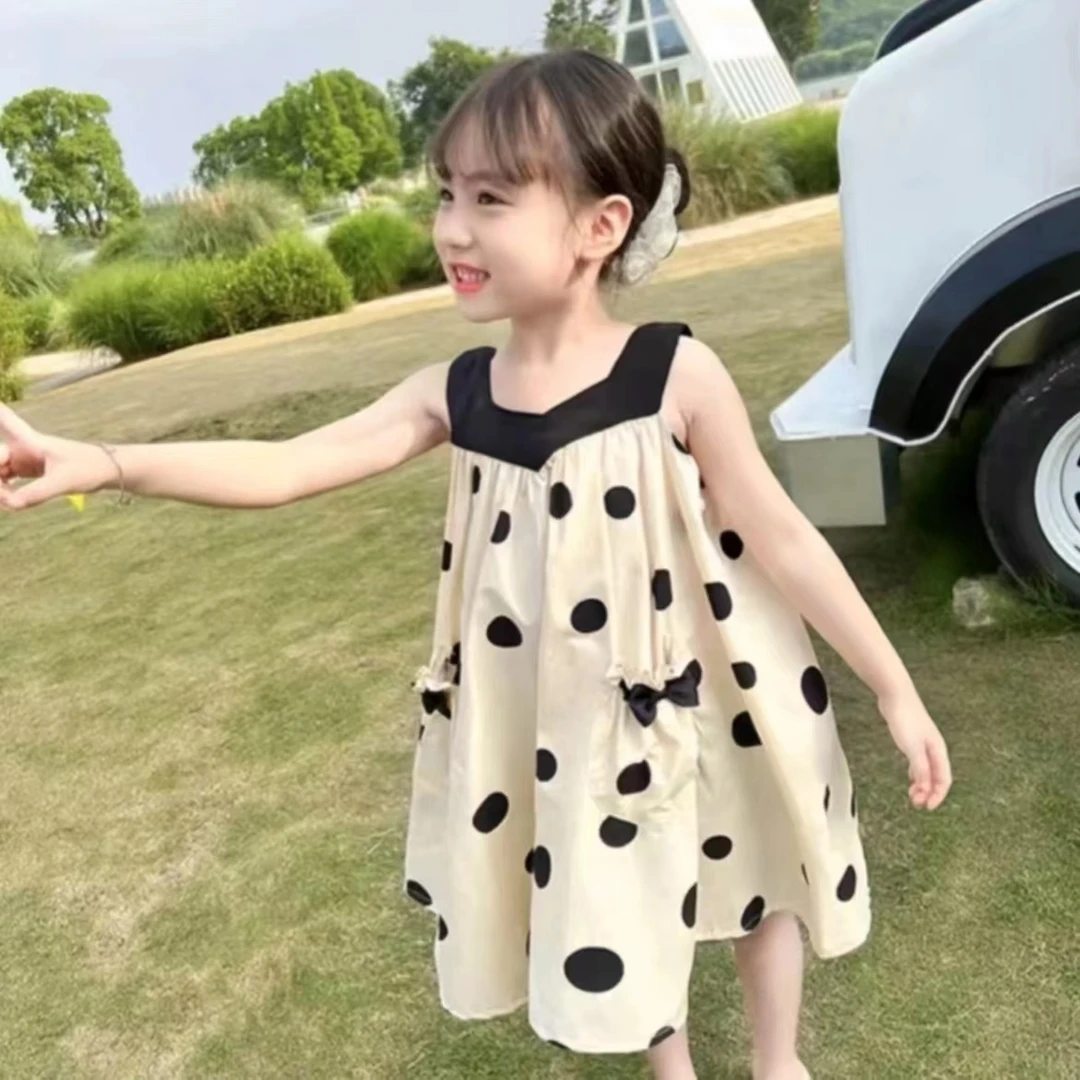 女童连衣裙夏季新款儿童裙子女宝宝吊带裙洋气时髦公主裙