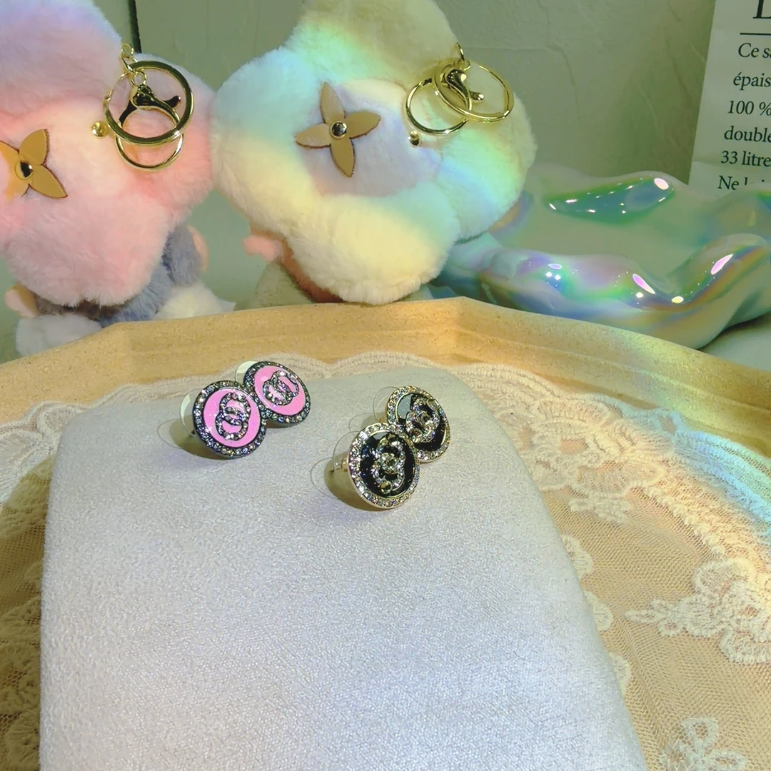 铜合金合成锆石耳饰 628 轻奢百搭欧美时尚法式耳钉【NEVER】