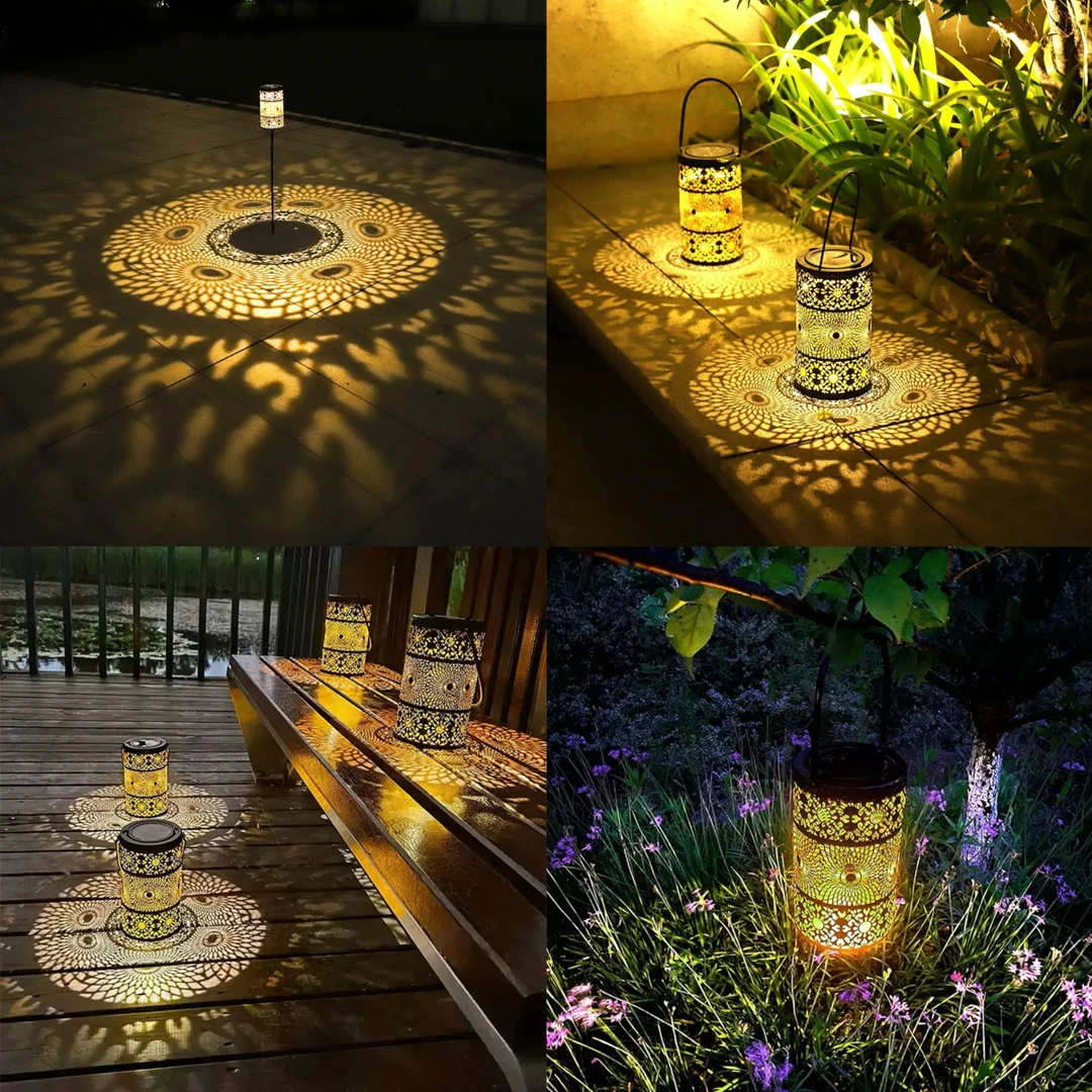 [可悬挂+可地插]太阳能两用氛围灯欧式 花园庭院照明装饰灯饰