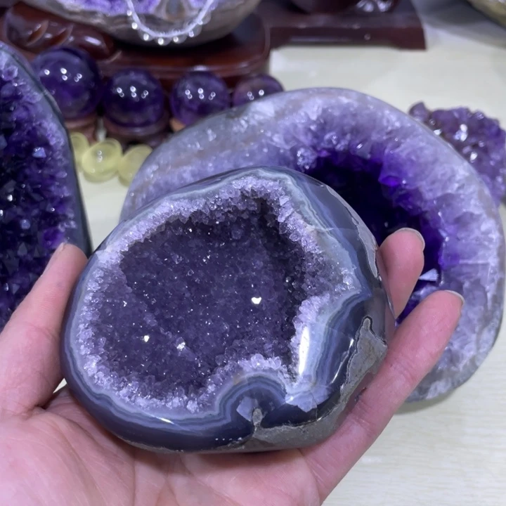 紫晶钱袋子未镶嵌小*炉