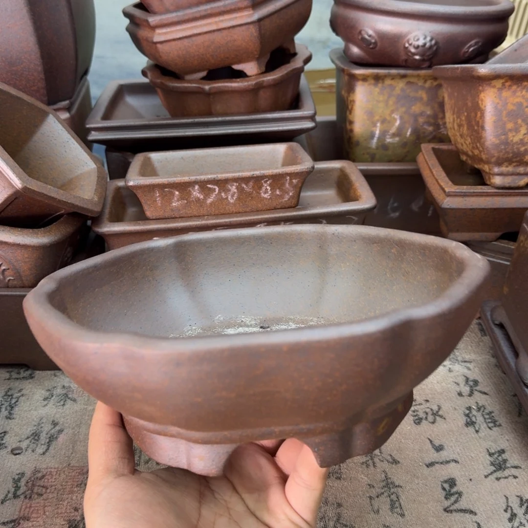 紫砂花盆74号宜兴紫砂正品花盆21x5