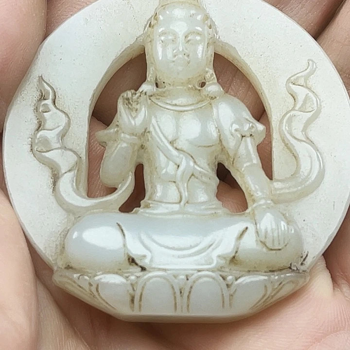 崔***爷和田玉（青白玉）未镶嵌颈饰