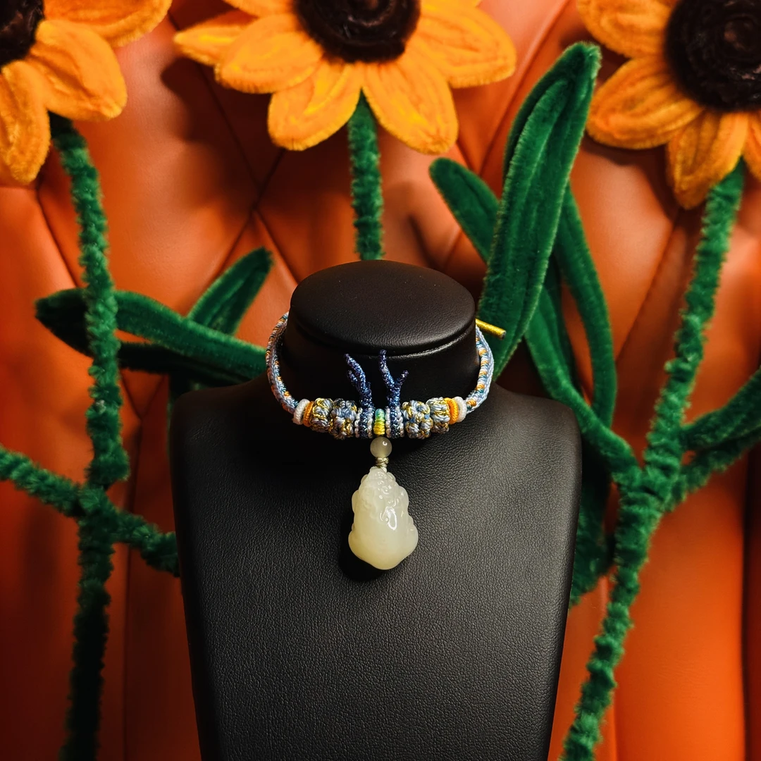 壹屿珠宝 1337 和田玉典藏貔貅手绳