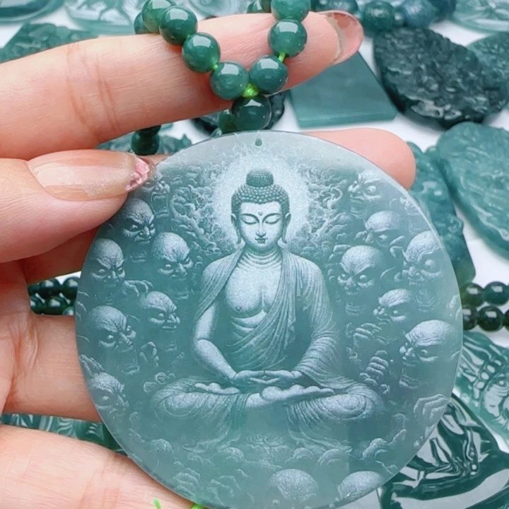 翡翠未镶嵌颈饰多样性发货天然A货翡翠