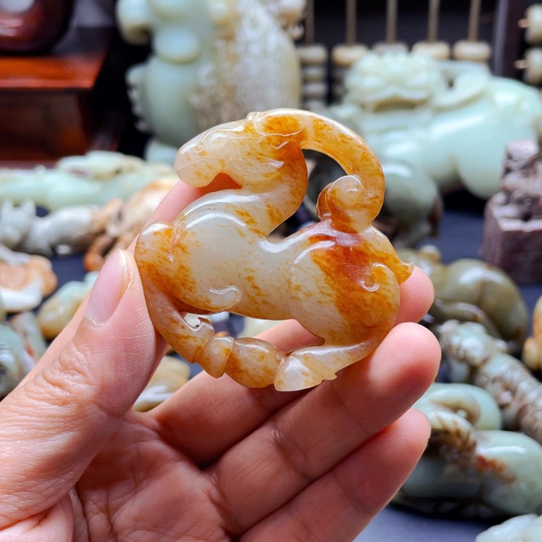 白玉菩提吊坠摆件