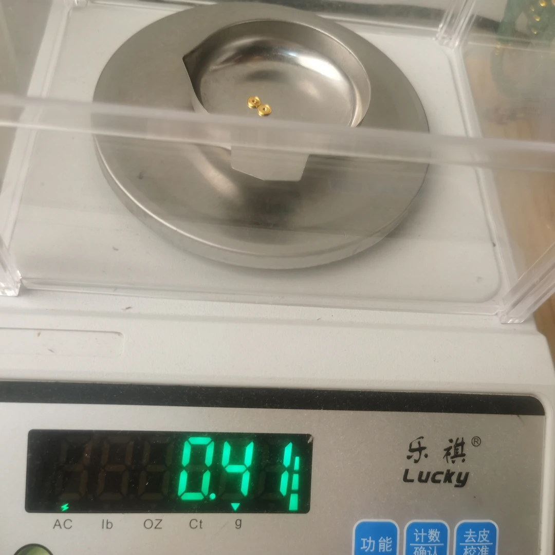 足金黄金文玩配饰0.41g车轮隔片5mm