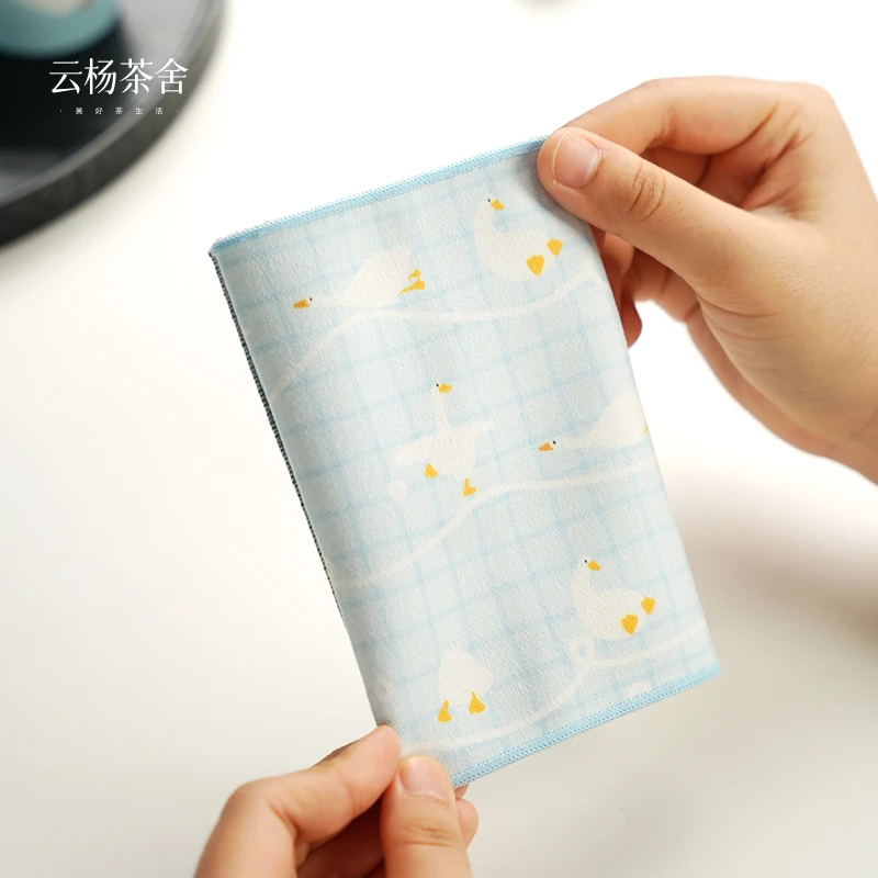 设计款 快乐鸭 吸水茶巾 植绒吸水效果很好