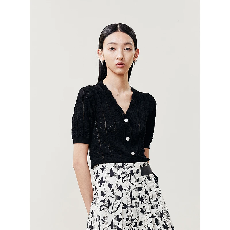 【艾美甄选】NEELLY纳俪商场同款毛针织衫N24044A04554