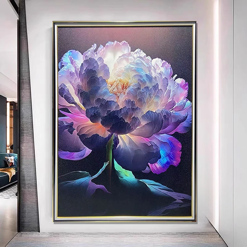 XZ029《繁花》高级感客厅挂画沙发装饰画现代轻奢挂画玄关挂画