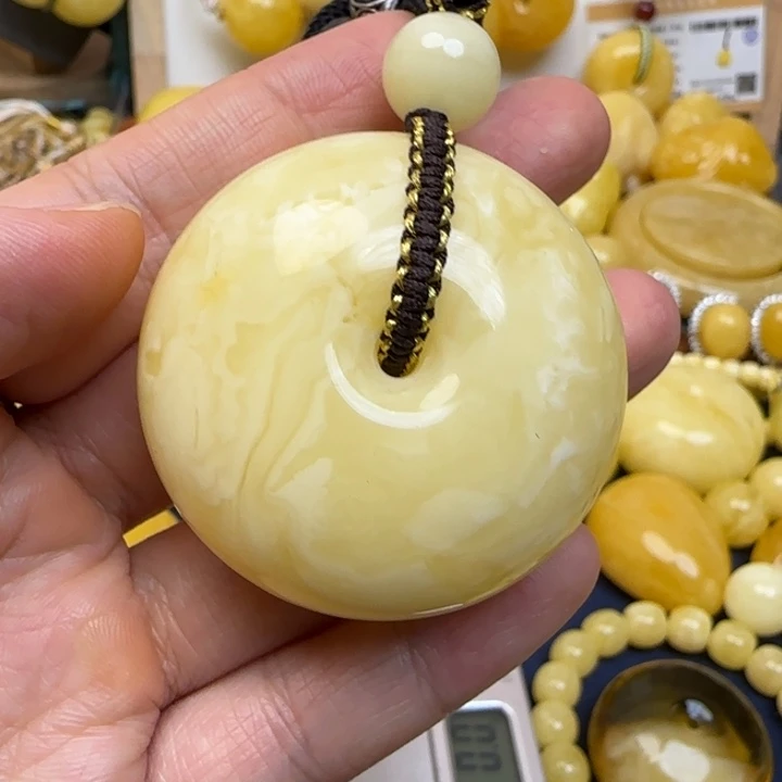 蜜蜡未镶嵌颈饰天然蜜蜡