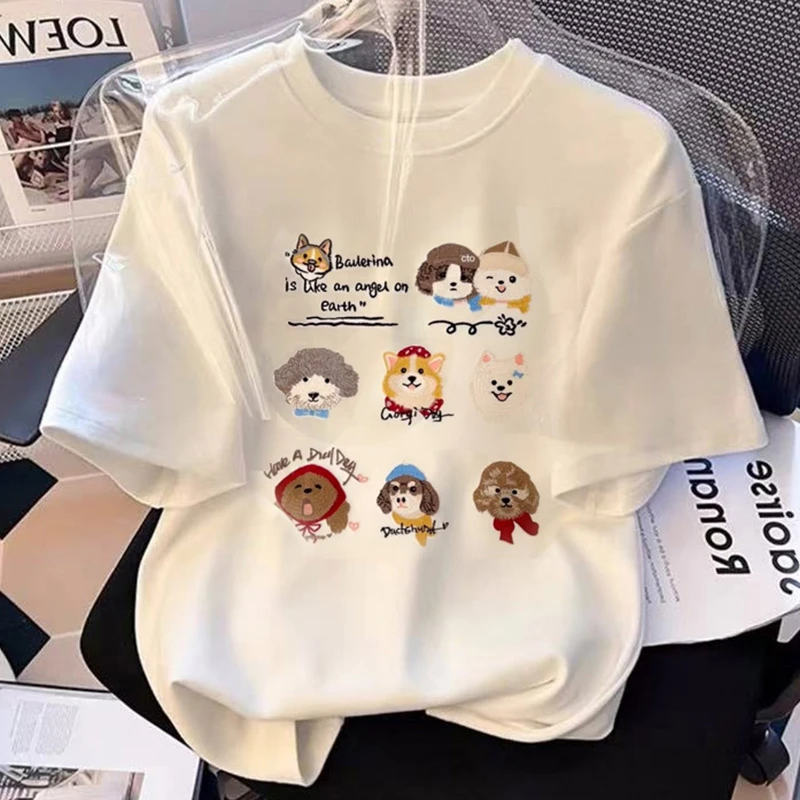 【6-2】2025纯棉男女同款纯棉T恤短袖t恤男女夏季ins潮牌潮