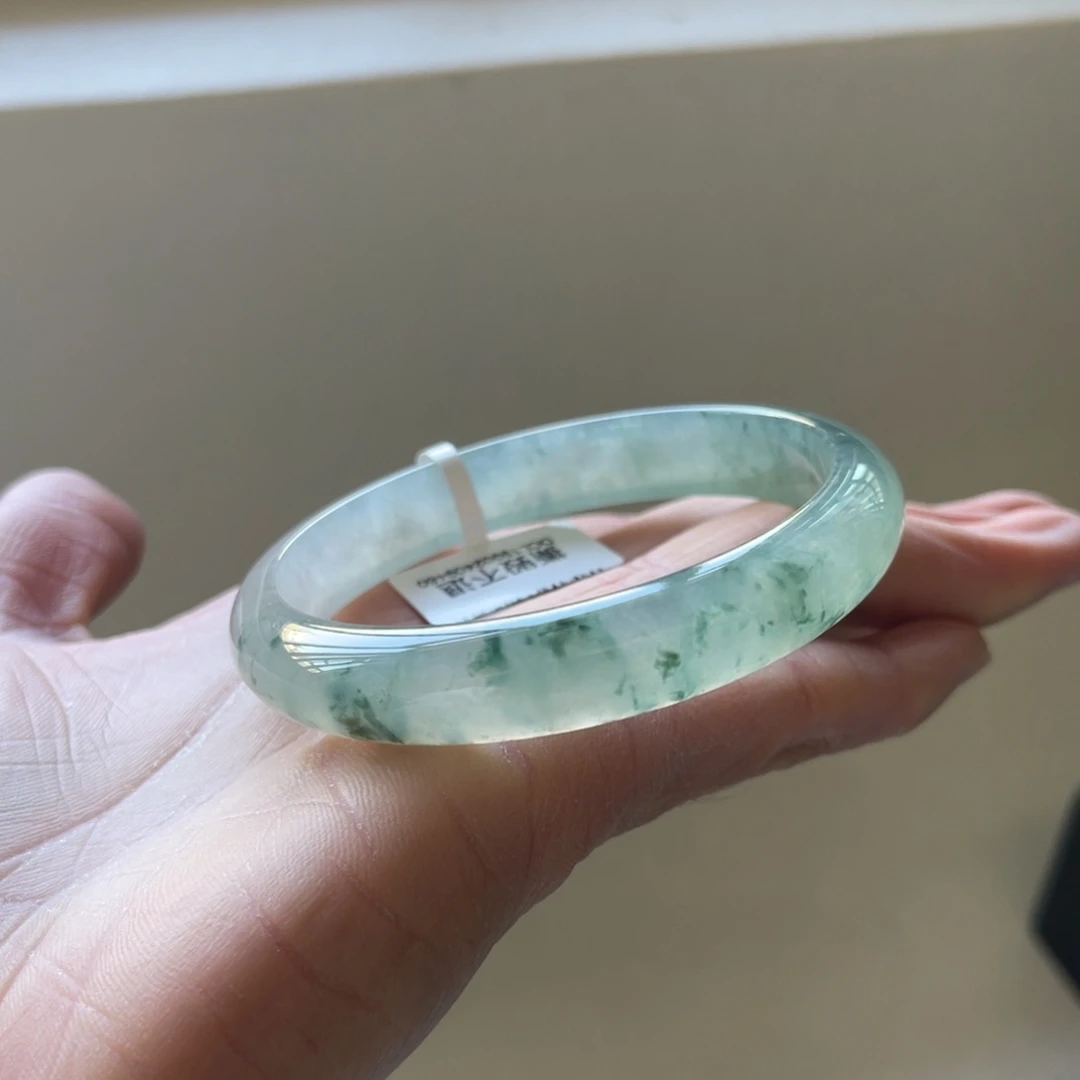 翡翠未镶嵌手镯58.6圈三天鉴赏期
