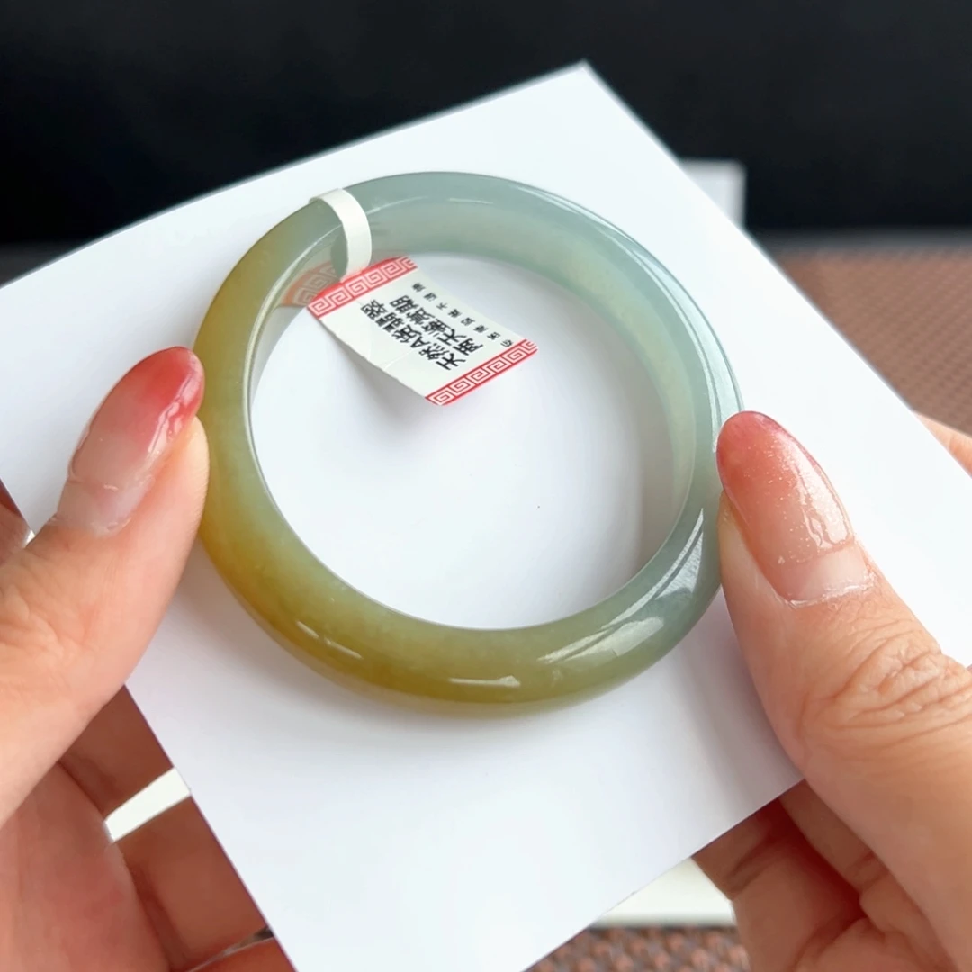 翡翠未镶嵌手镯22号 55贵妃