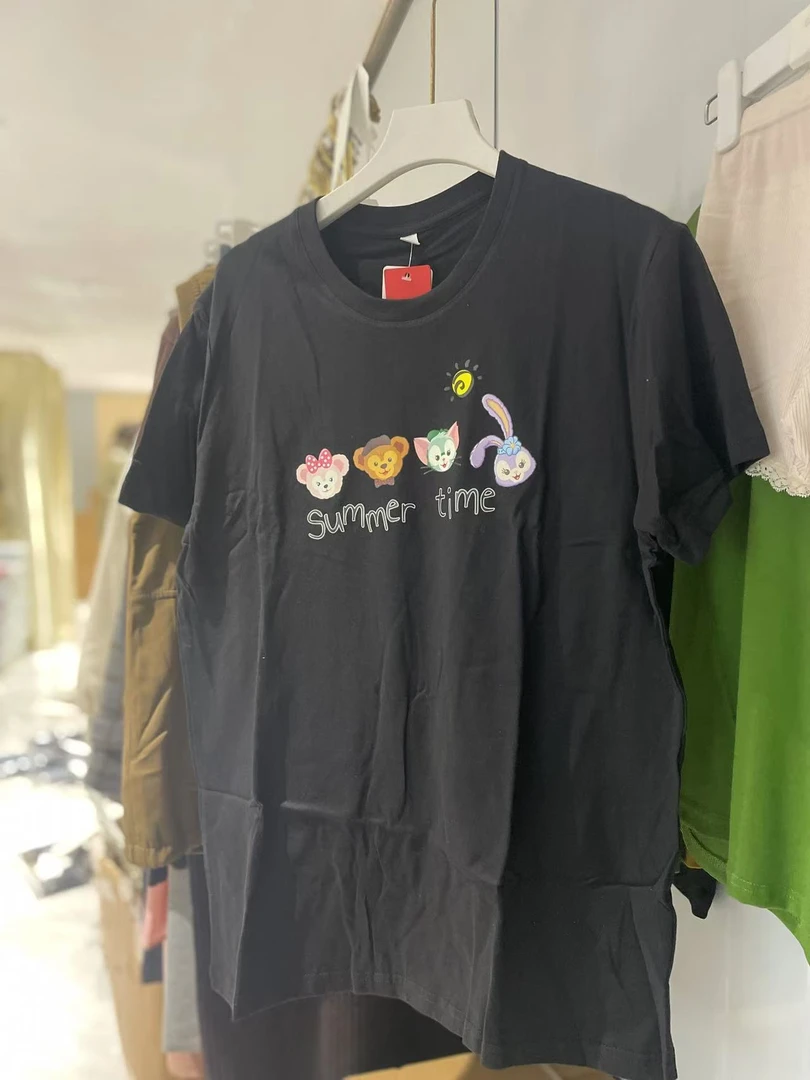 12#四只动物图短袖T恤女