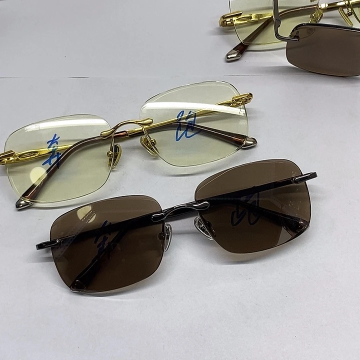 奔***子分体款竹叶青平光静茶色平光镜