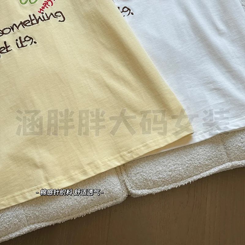 【C】夏季新款微胖MM小狗派对T恤短袖  2993 3088