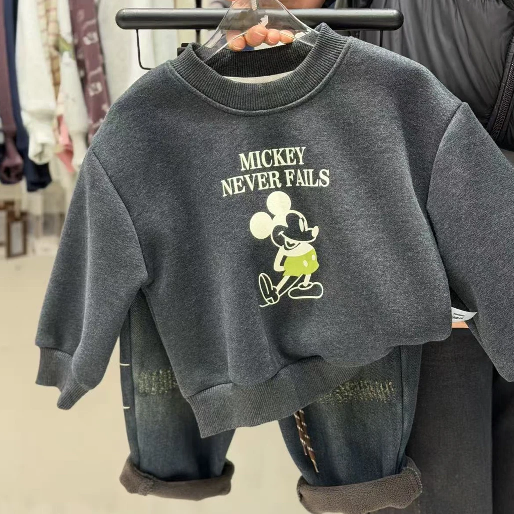 88776 秋冬新款男童小童加绒卫衣