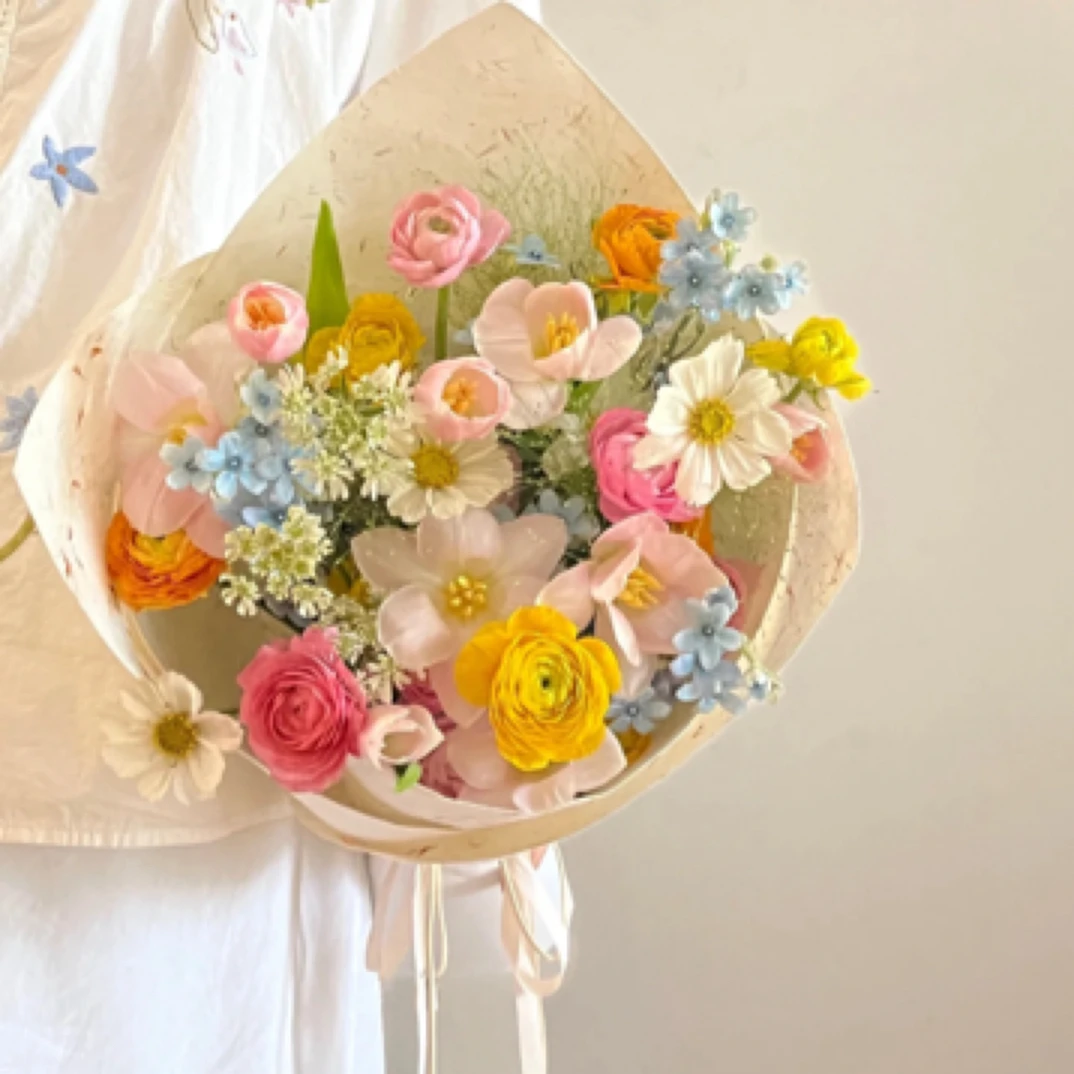 像水果糖一样甜甜的花束
