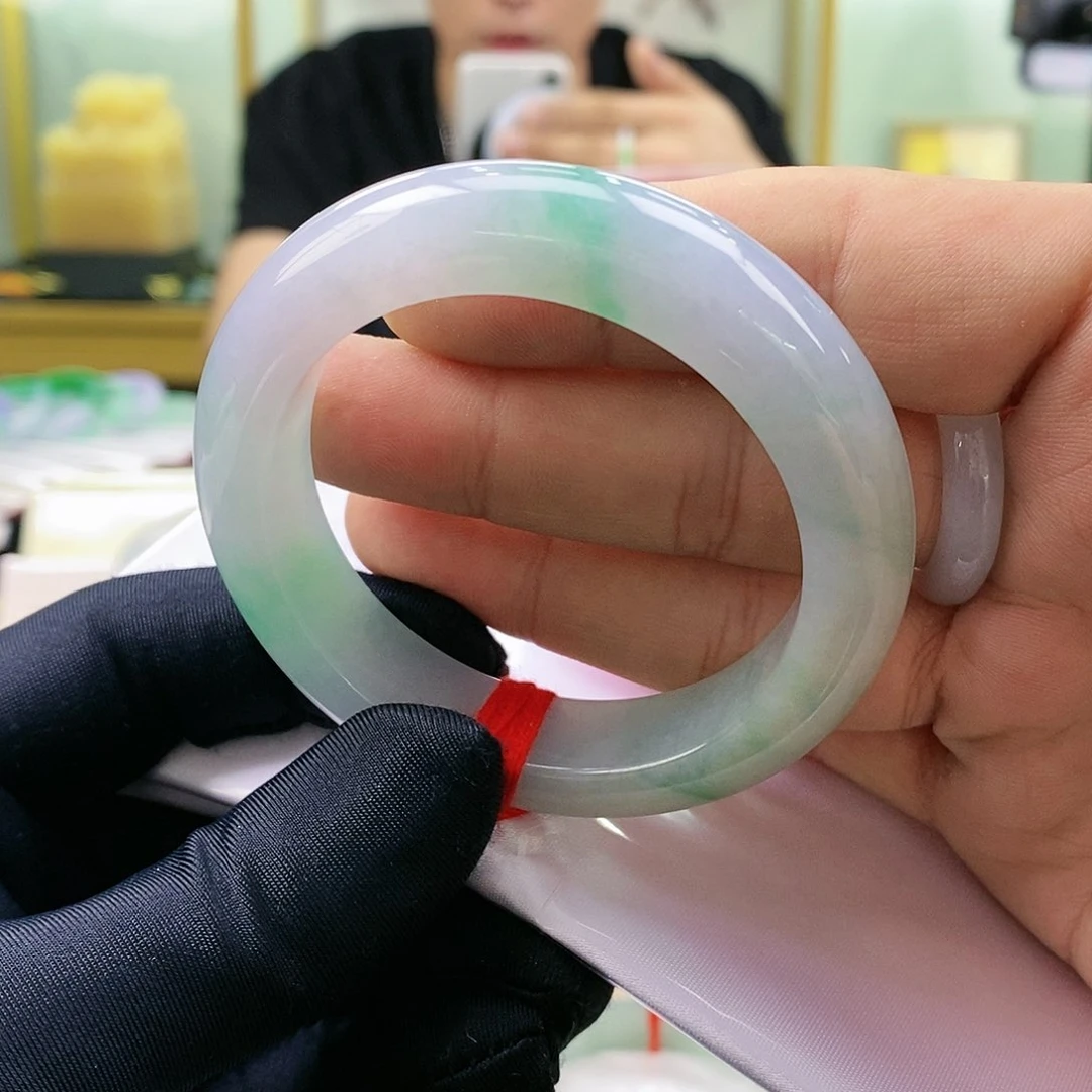 【闪购商品】未镶嵌手镯翡翠轮胎三彩