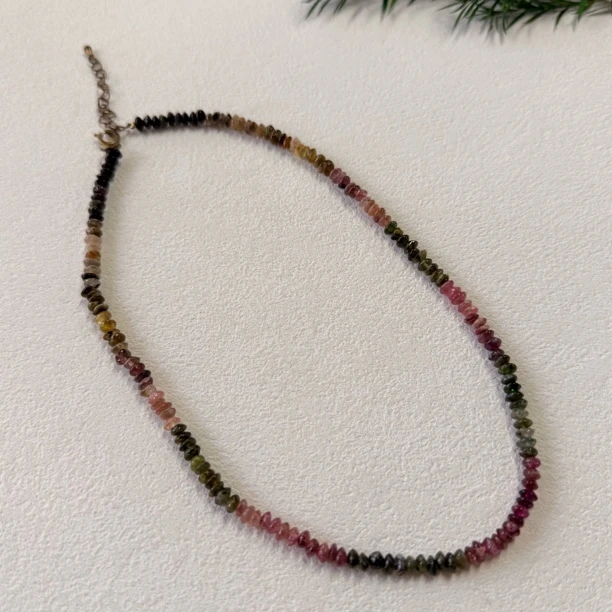 【六六中古】孤品复古碧玺项链ew1920链长38-44