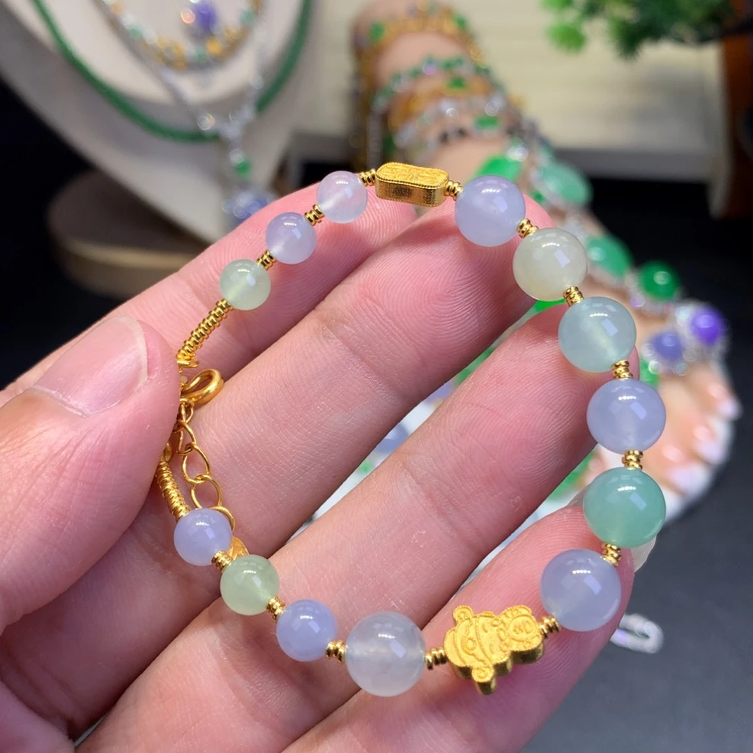 未镶嵌手链翡翠珠子1