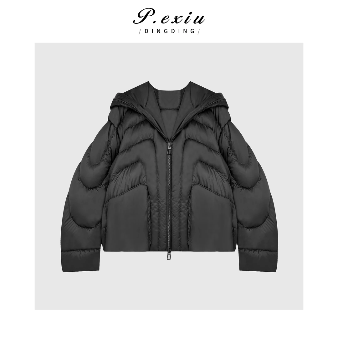 进口白鹅绒立体廓形轻盈保暖鹅绒服外套 MJ177