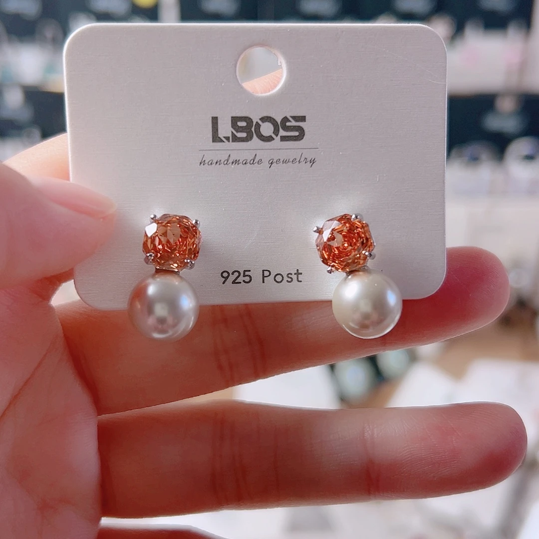 锆石纯铜合金耳环的