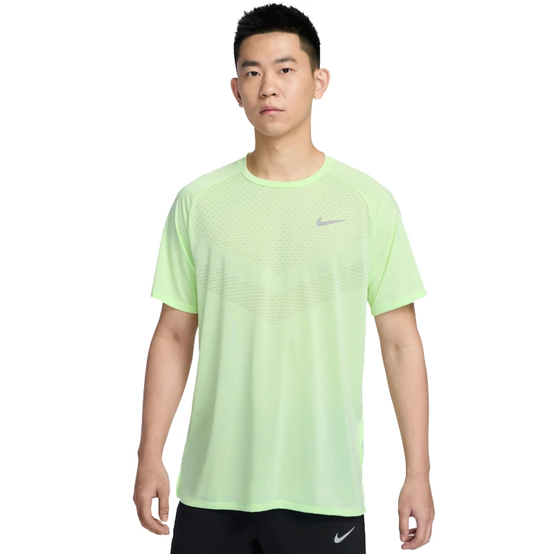 NIKE耐克男子 M NK DFADV STRIDE SS TOP针织无领短T恤HV5204-701