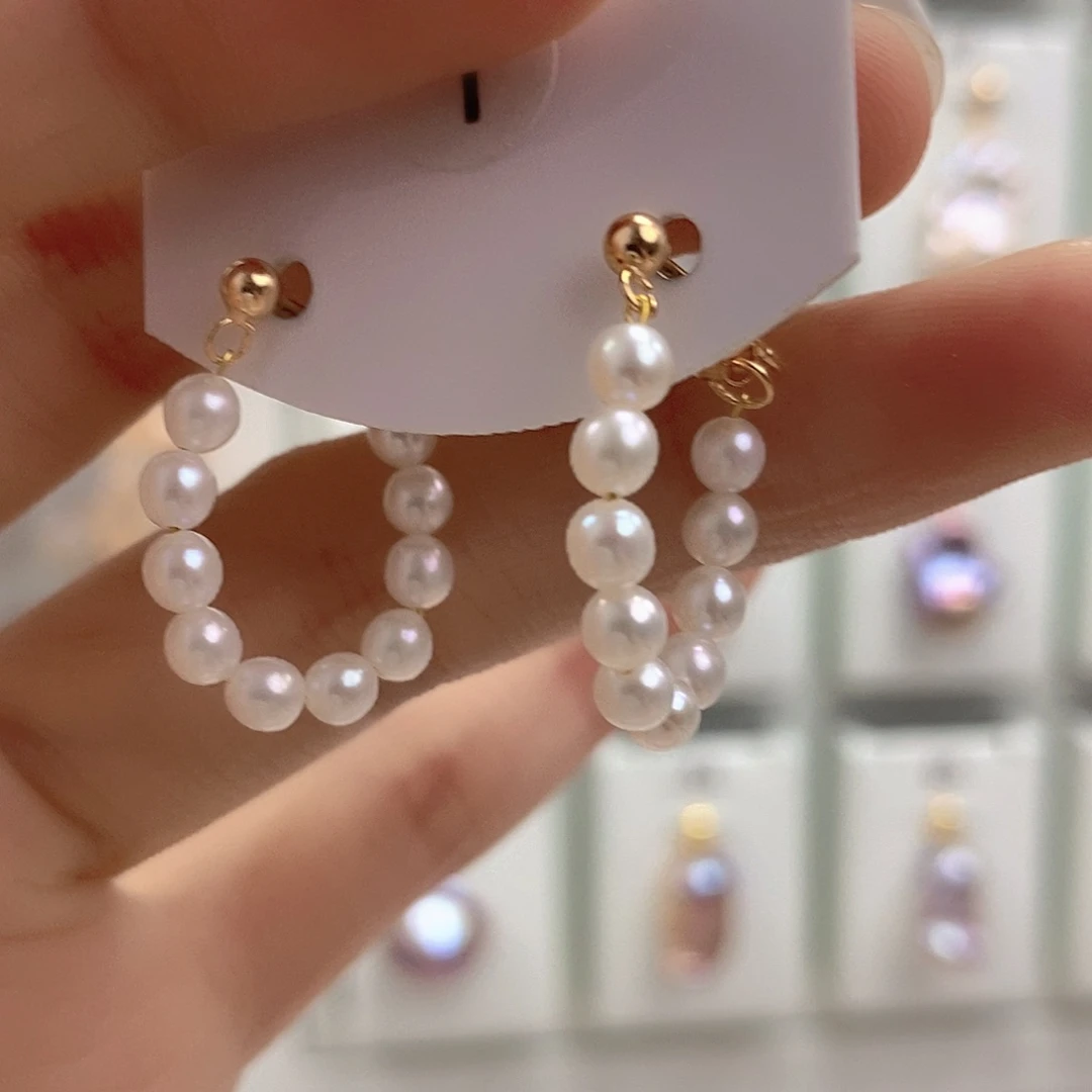 淡水珍珠银S925镶嵌颈饰