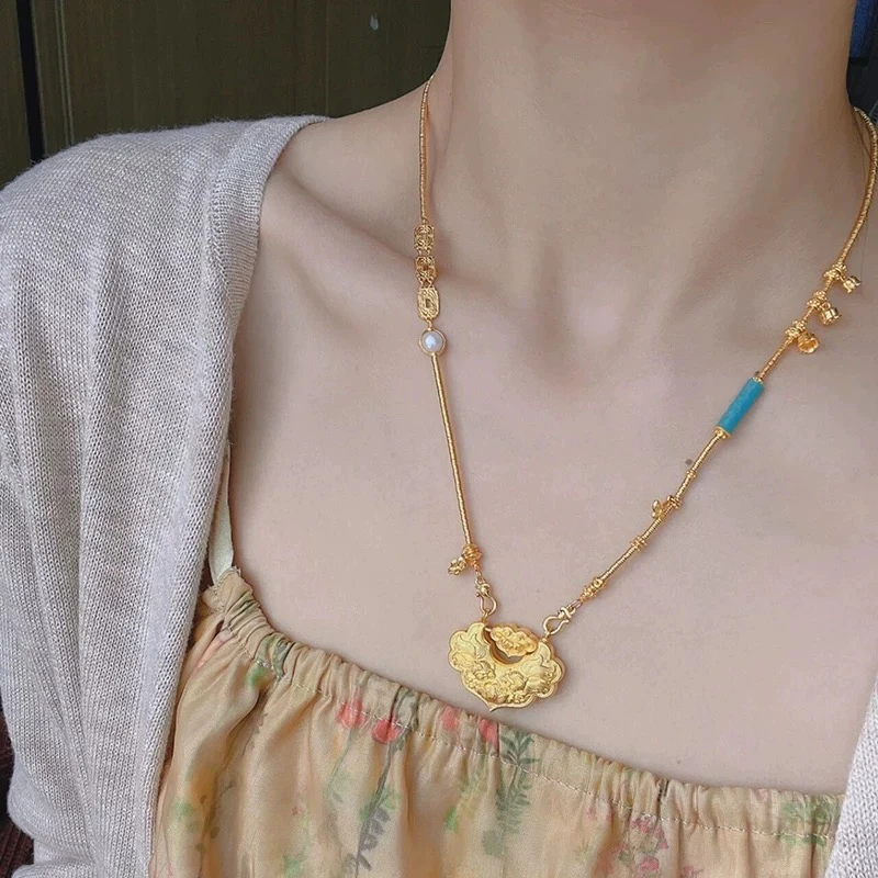 【清货专属链接】XL3021 锦鲤锁项链国风经典