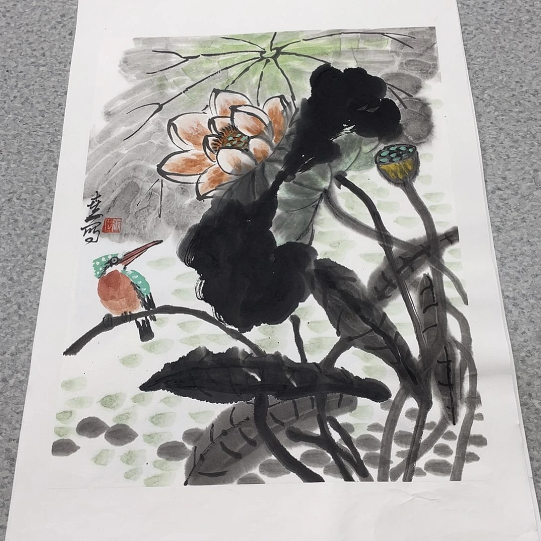 国画1.4平尺国画作品