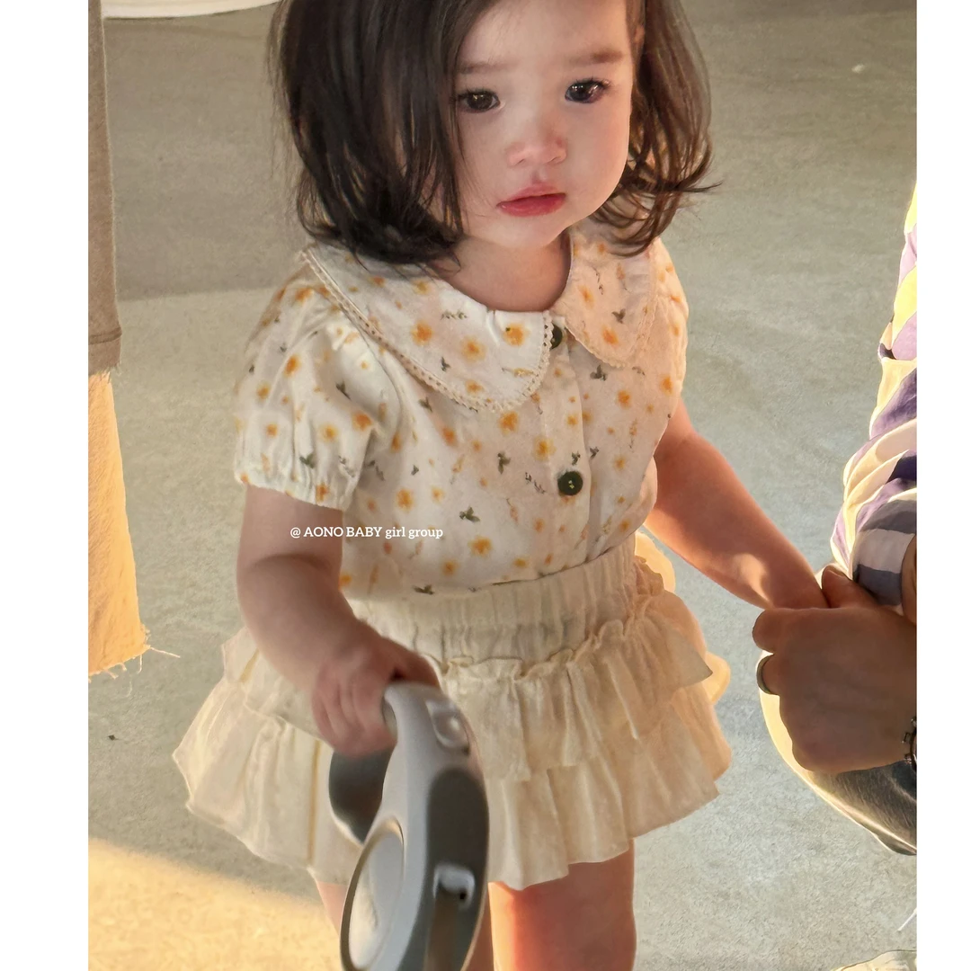 婴童·25夏~碎花娃娃衫X092