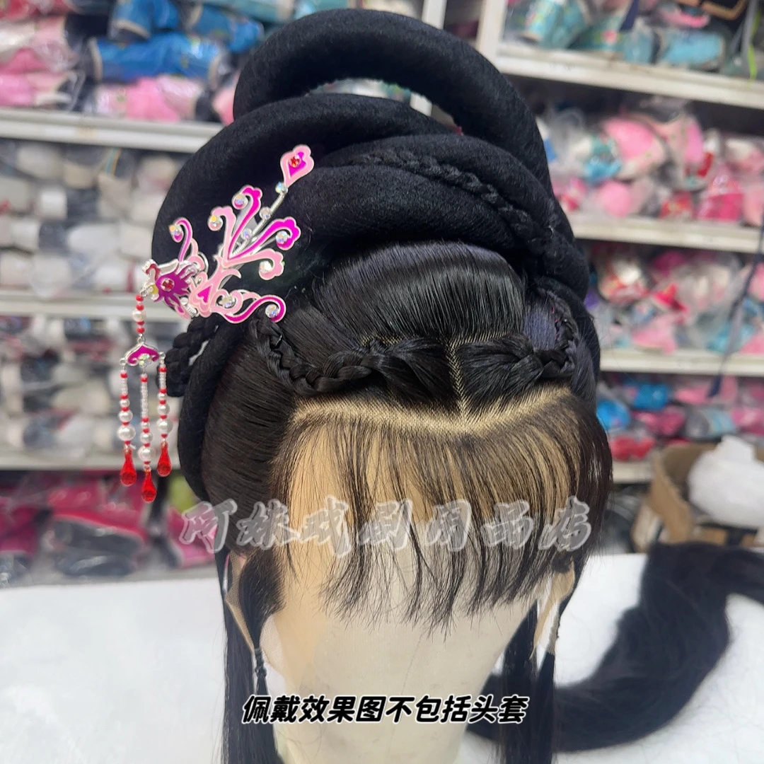 新款点绸头饰小巧百搭卧凤越剧戏曲舞台头饰花旦小姐古装可爱