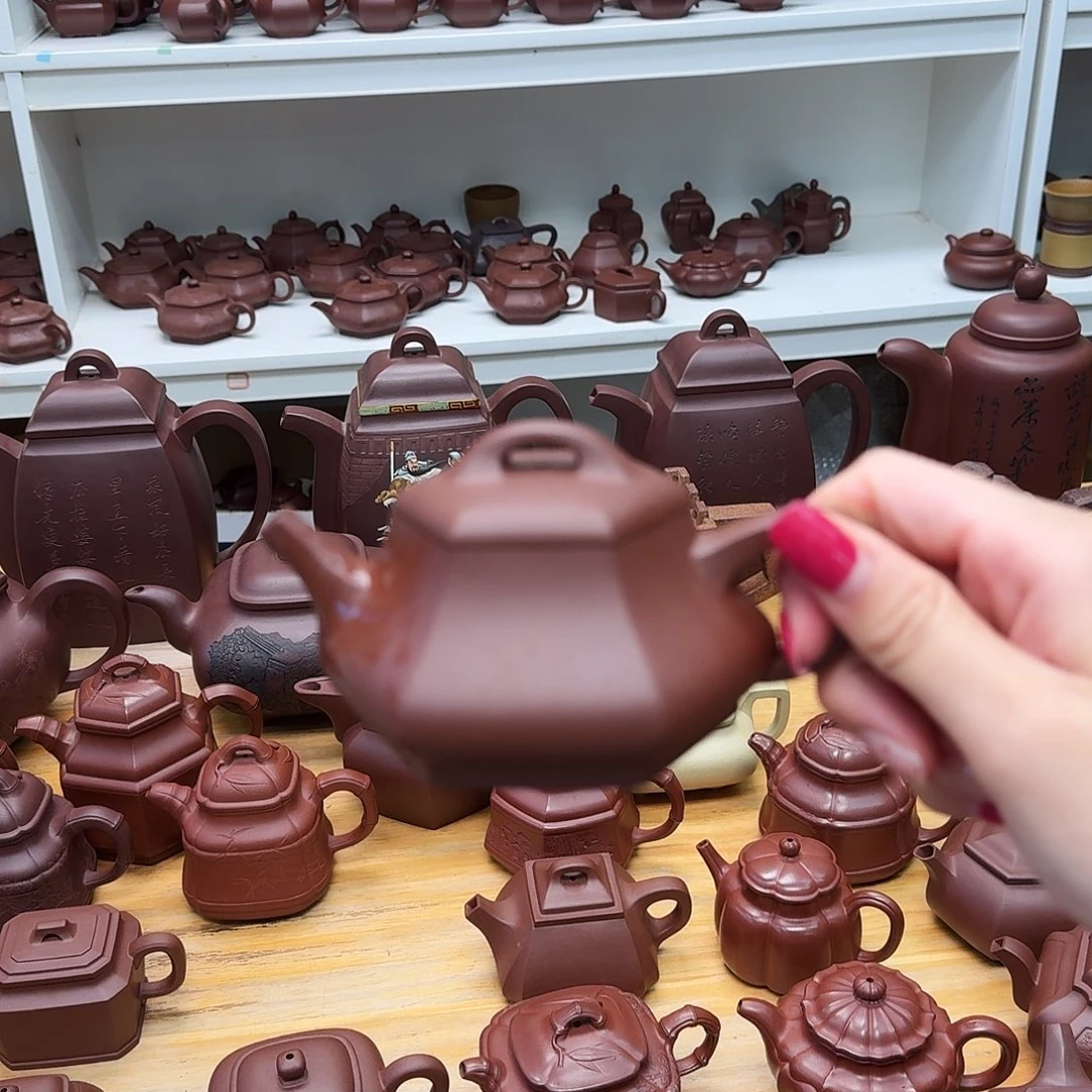 茶壶紫砂六方锦瓢180cc