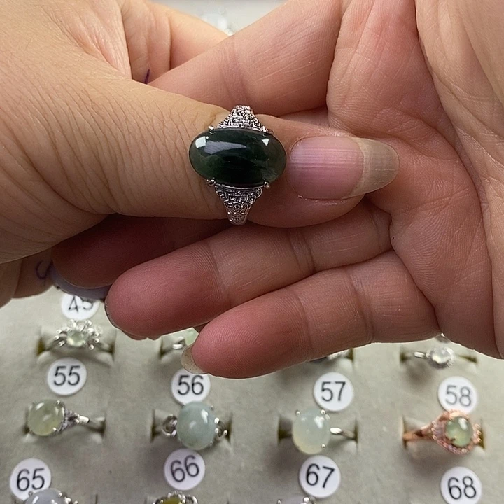 未镶嵌戒指翡翠糖*缅甸