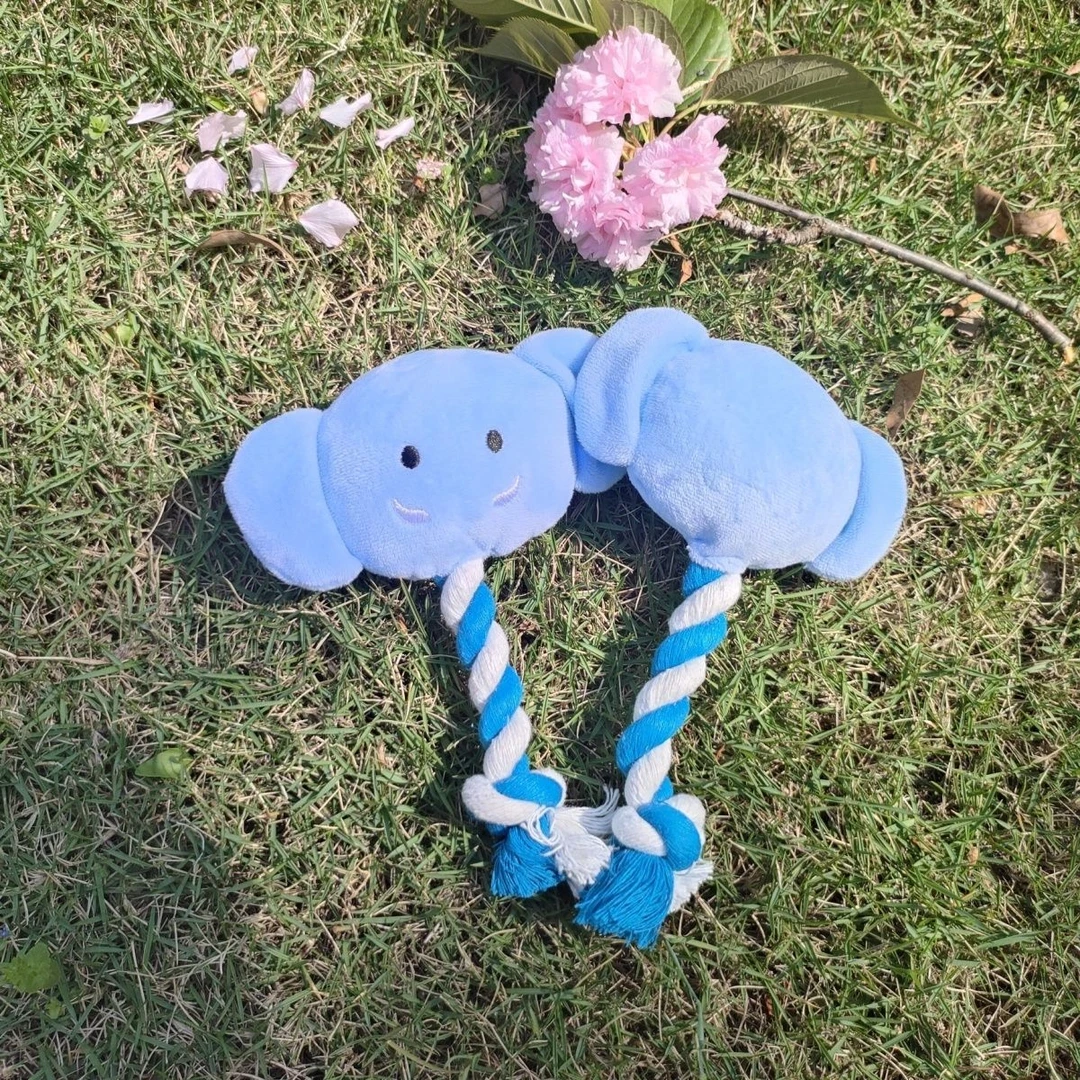 狗狗的发声玩具玩具绳子款大象小猪哔哔叫玩具猫猫磨牙爪解压陪伴