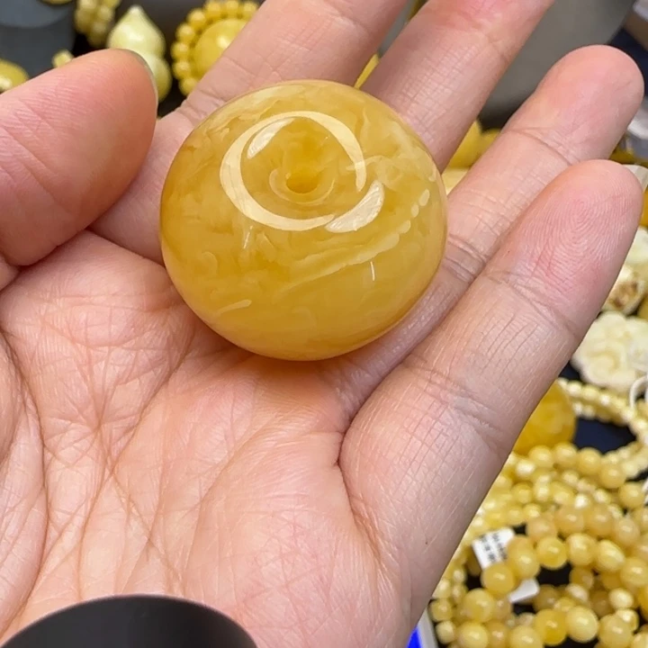 蜜蜡颈饰未镶嵌天然蜜蜡