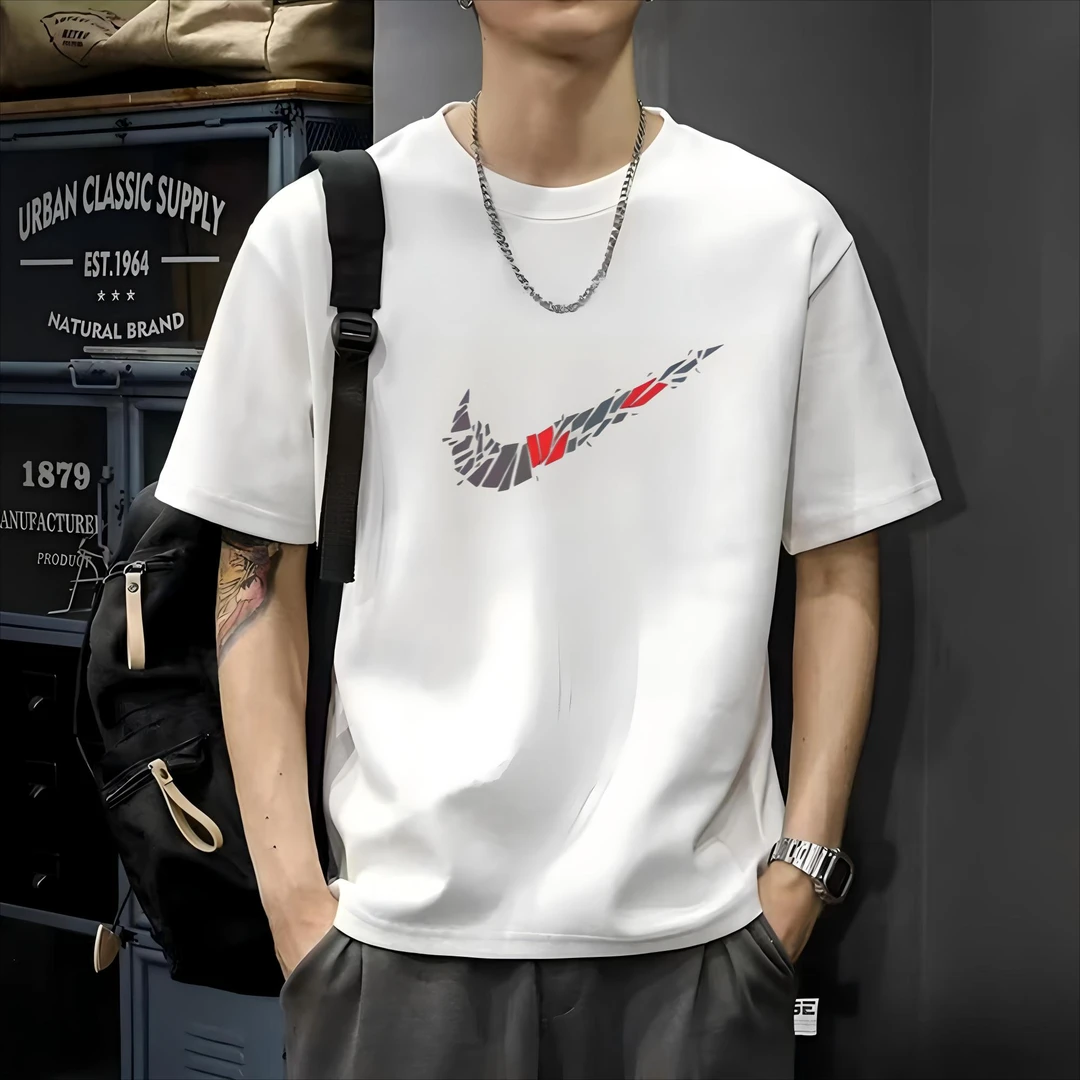 一折专区丨新款潮牌网红款运动短袖t恤男女同款重磅纯棉休闲T恤