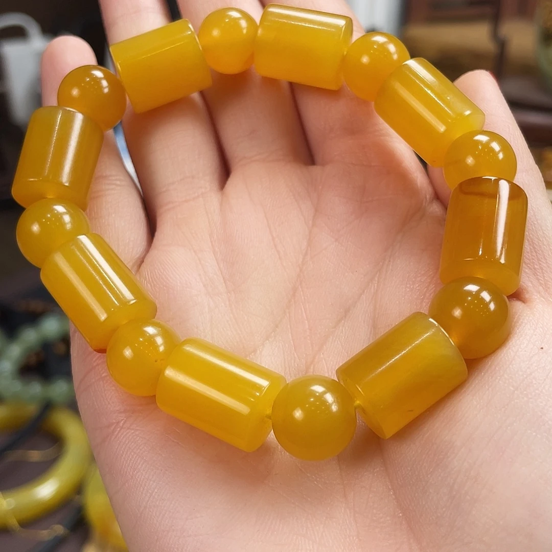 若****蛇纹石玉未镶嵌手串