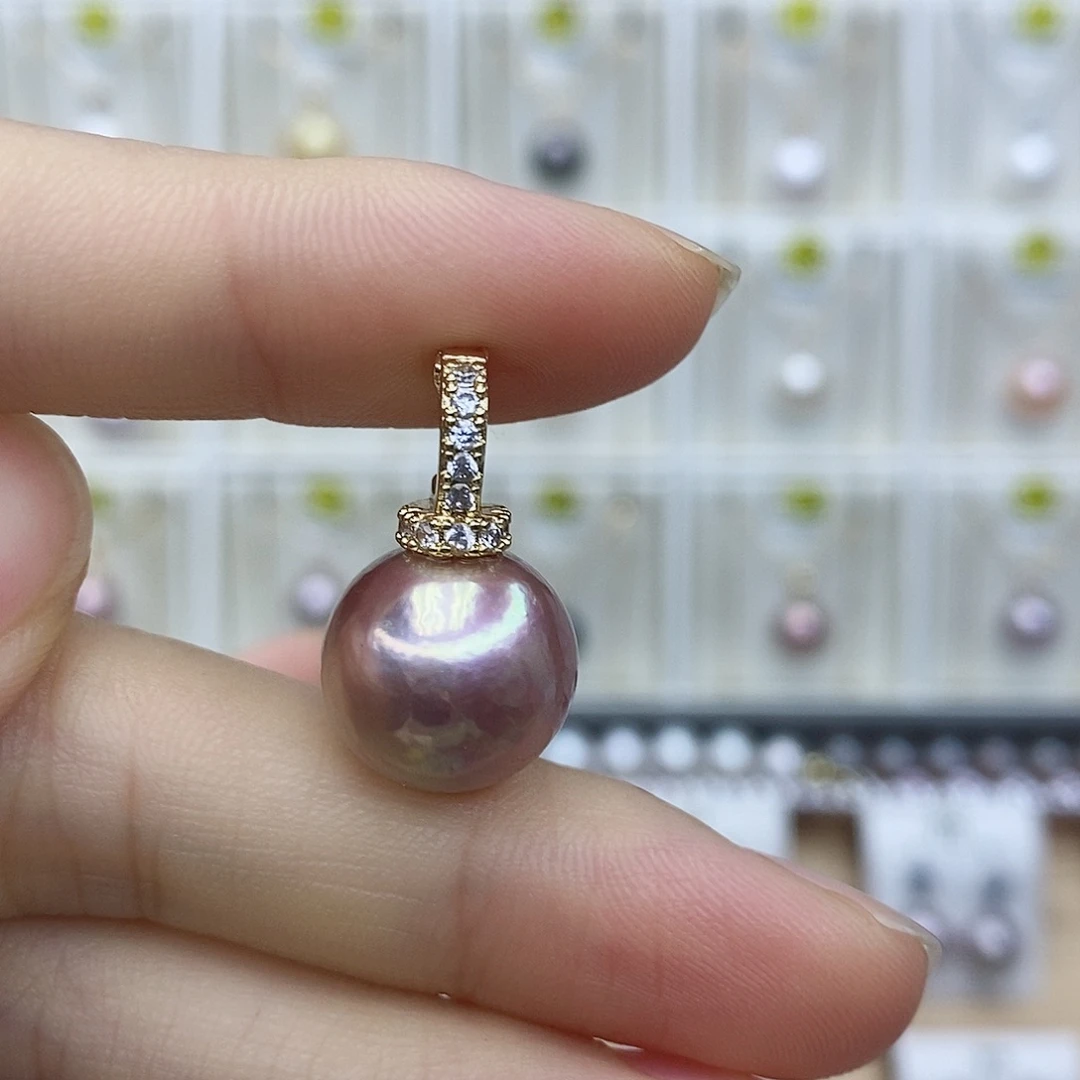 颈饰合金淡水珍珠