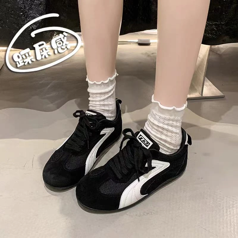 （柚子同款）HZ秋季新款百搭内增高透网休闲鞋K11